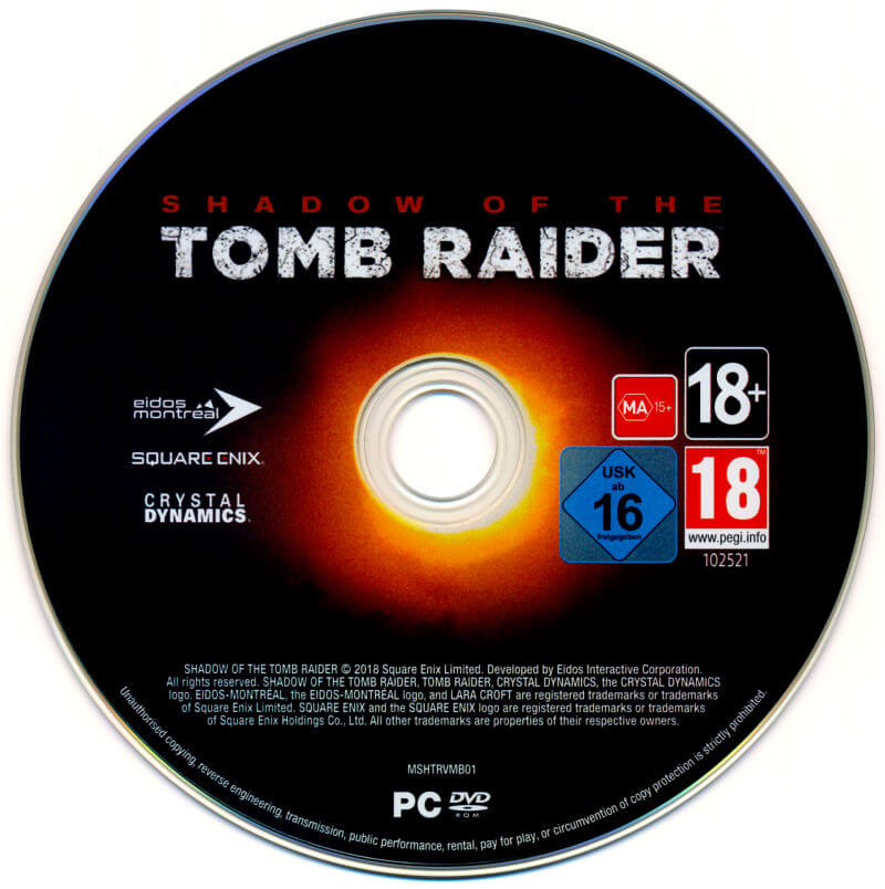 Лицензионный диск Shadow of the Tomb Raider для Windows
